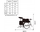 Drum Kit Customized Name Vinyl Decal Nursery Sticker